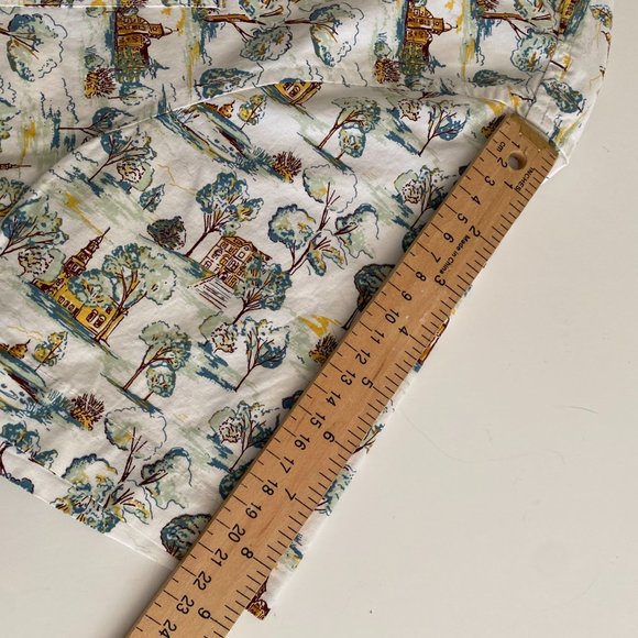 NWT Original Penguin Bright White Multiprint Button Down Shirt Size M OPWF2026OP - Picture 11 of 13